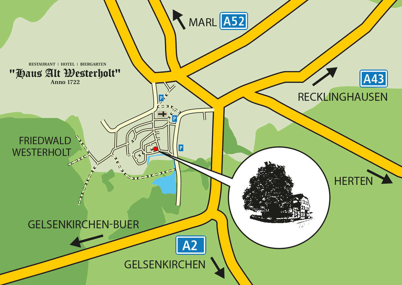 Anfahrt, Lage und Kontakt | Haus Alt Westerholt